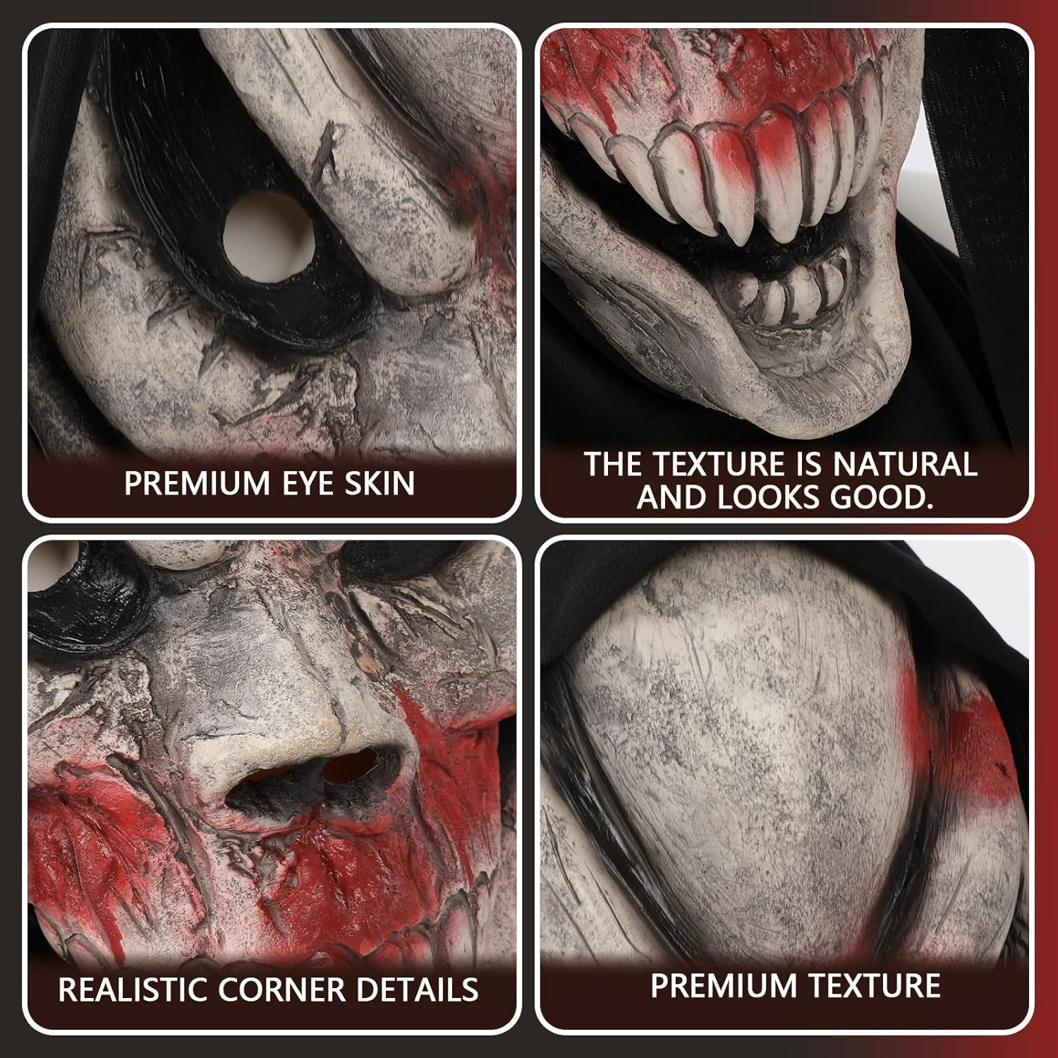 Scream Spooky Halloween Mask - Latex Cosplay Party Accessories