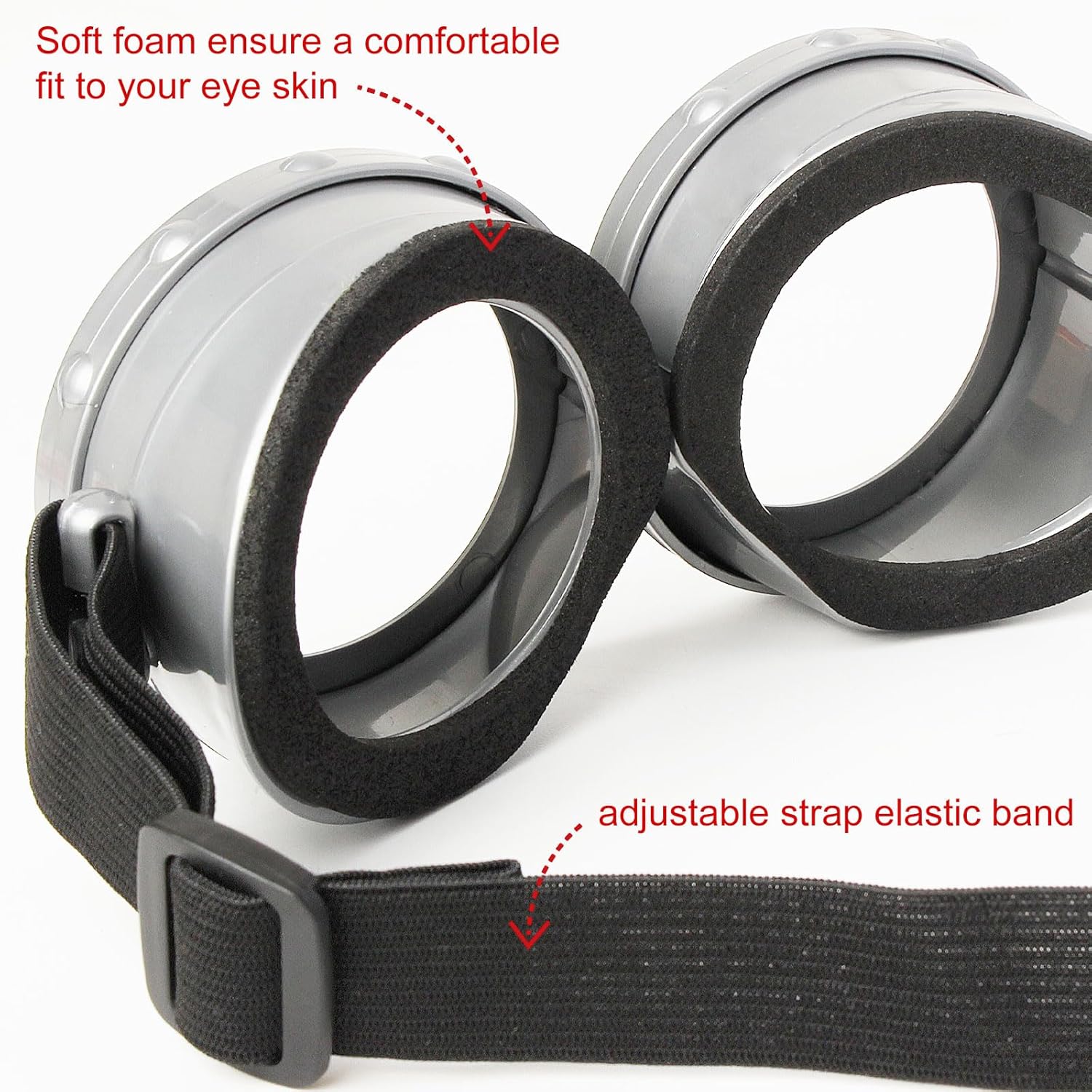 3 Pcs Halloween Costume Accessories Set - Yellow Goggles Gloves for Adults