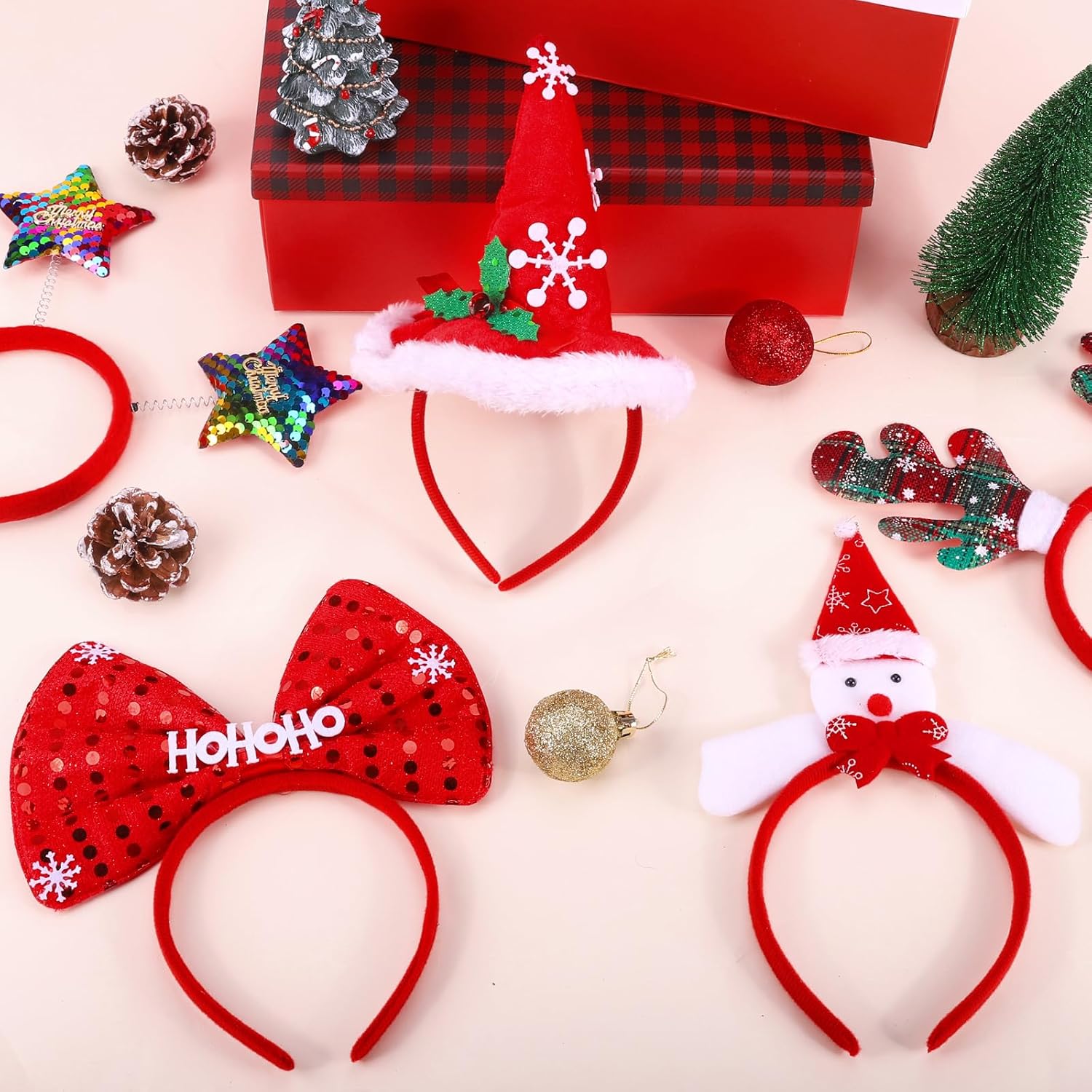 12 Christmas Headband Set