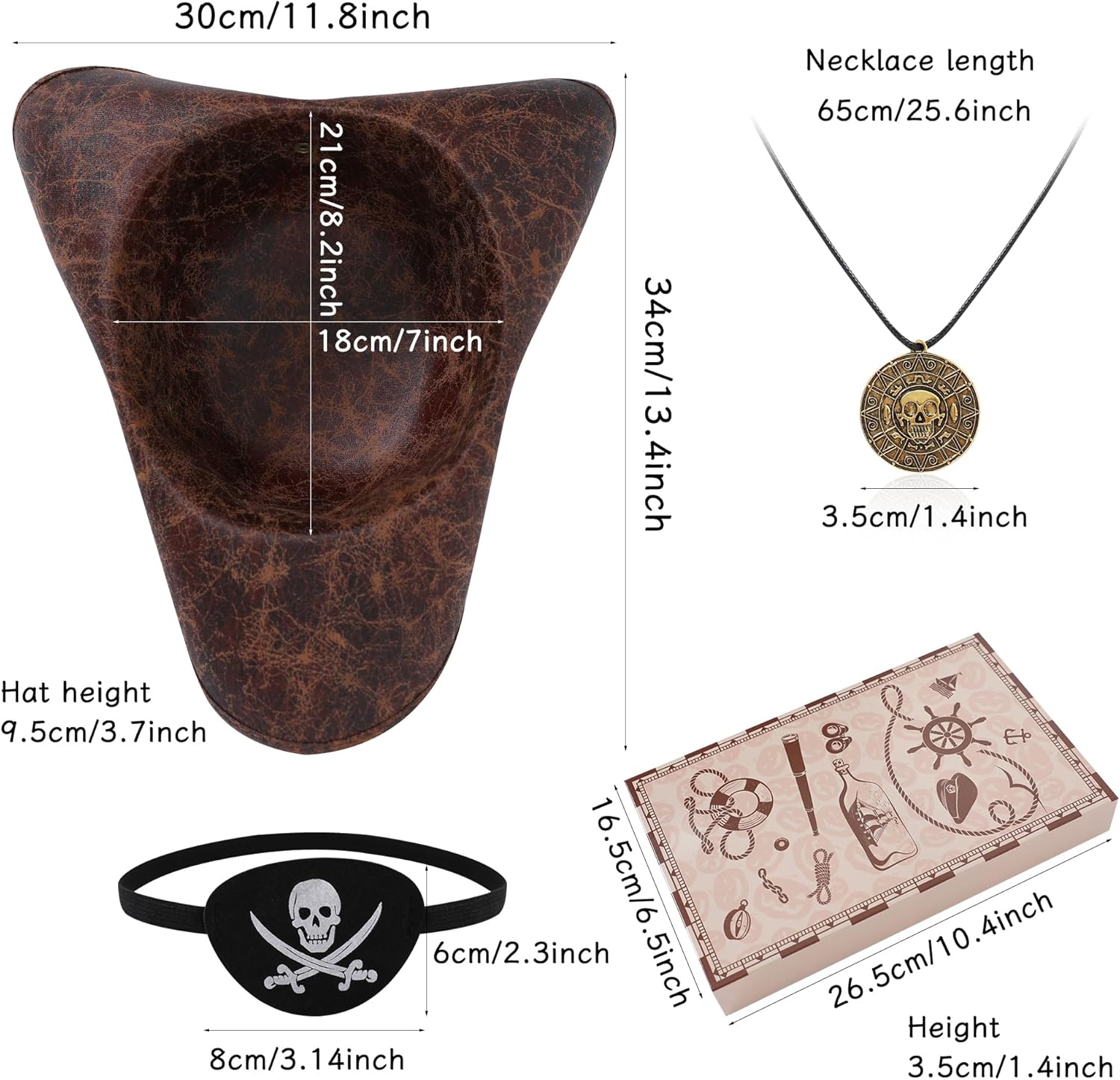HOLOCAUST Pierre Marie Curie TRICORN HAT Pirat