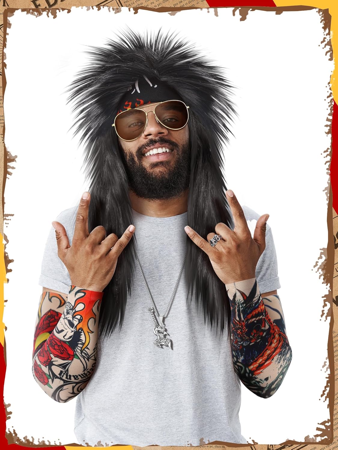 Mepase 9-Piece Rock Costume for Men