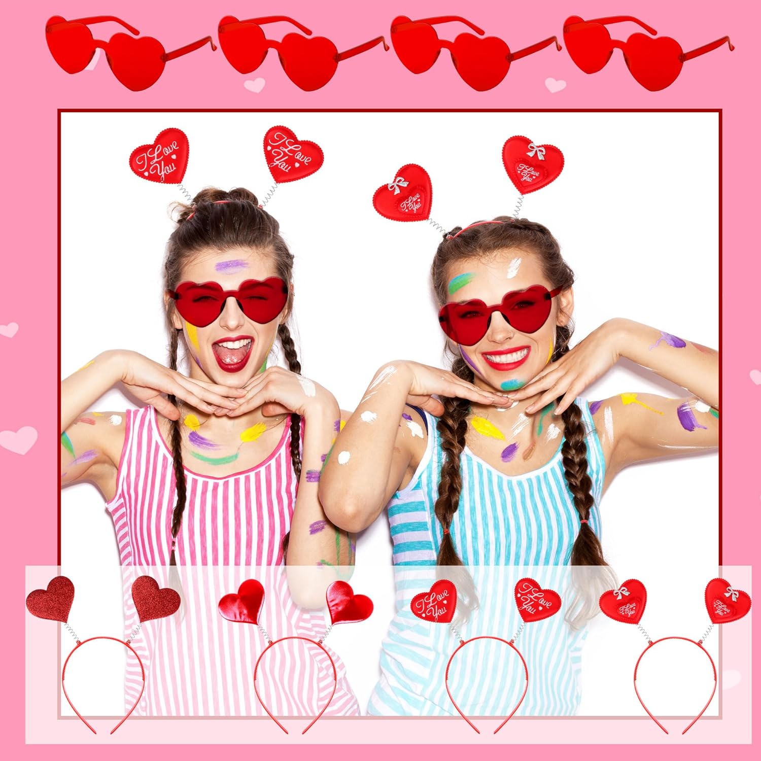 Valentines Day Love Heart Headband