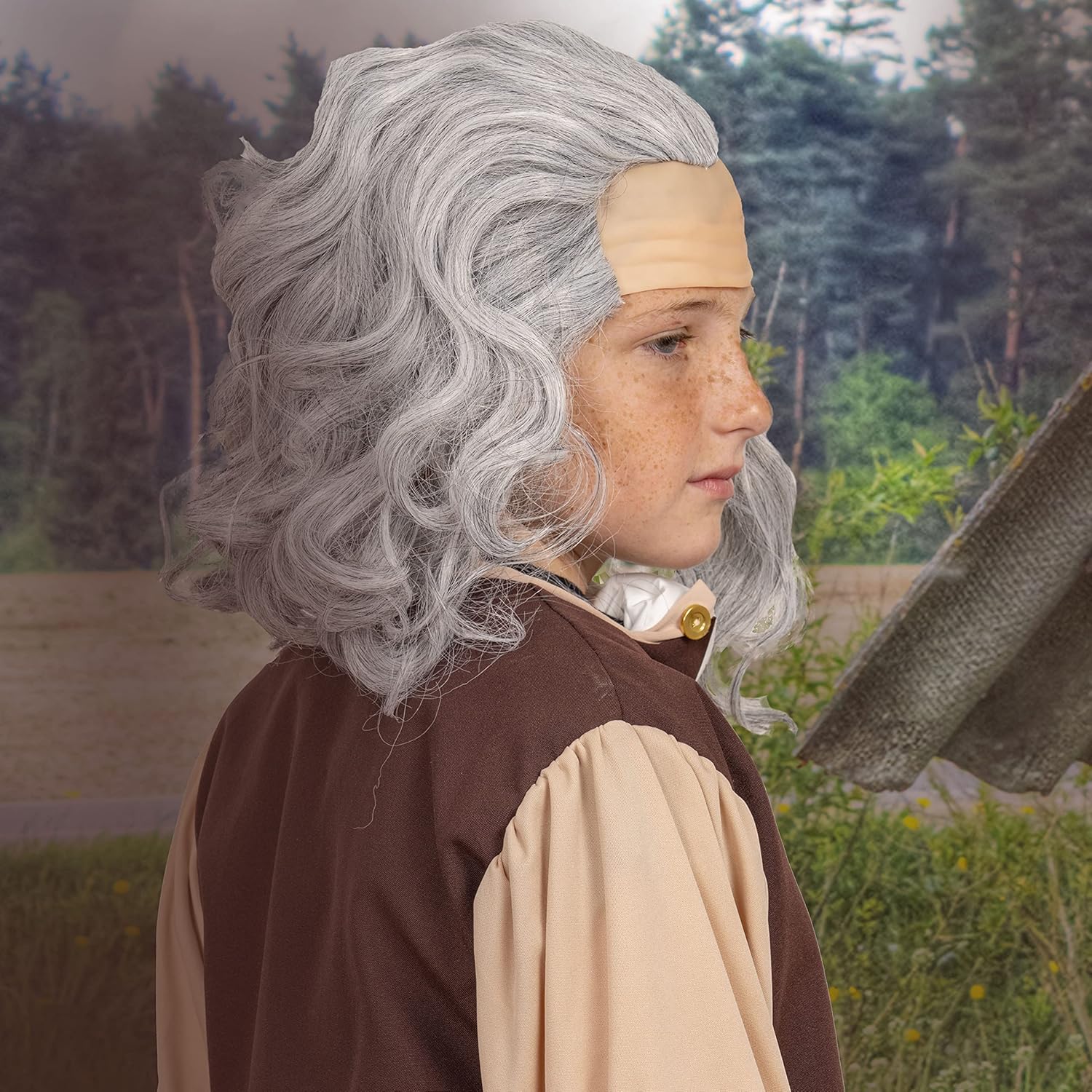Color-Changing Benjamin Franklin Wig