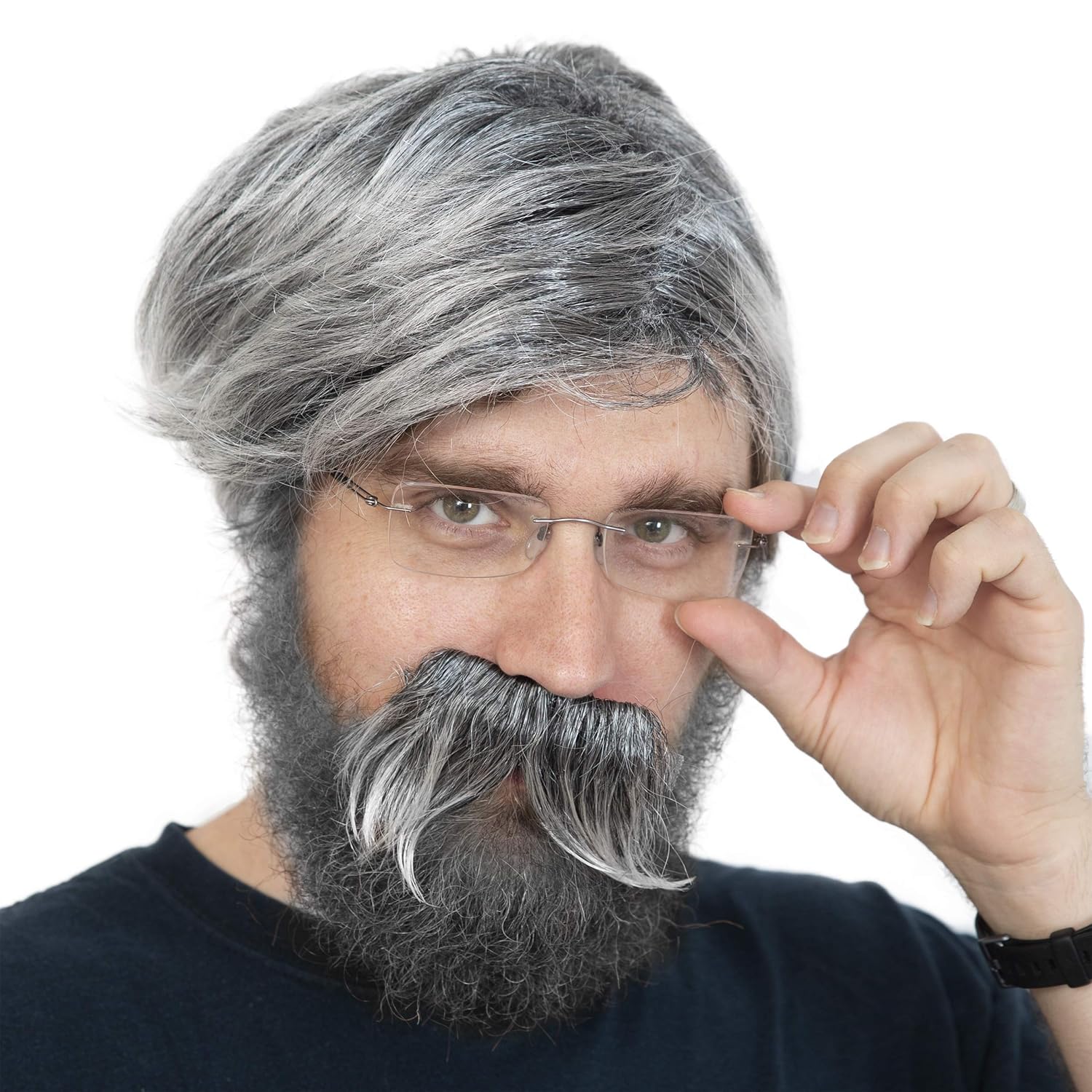Skeleteen Grandpa Mustache Costume