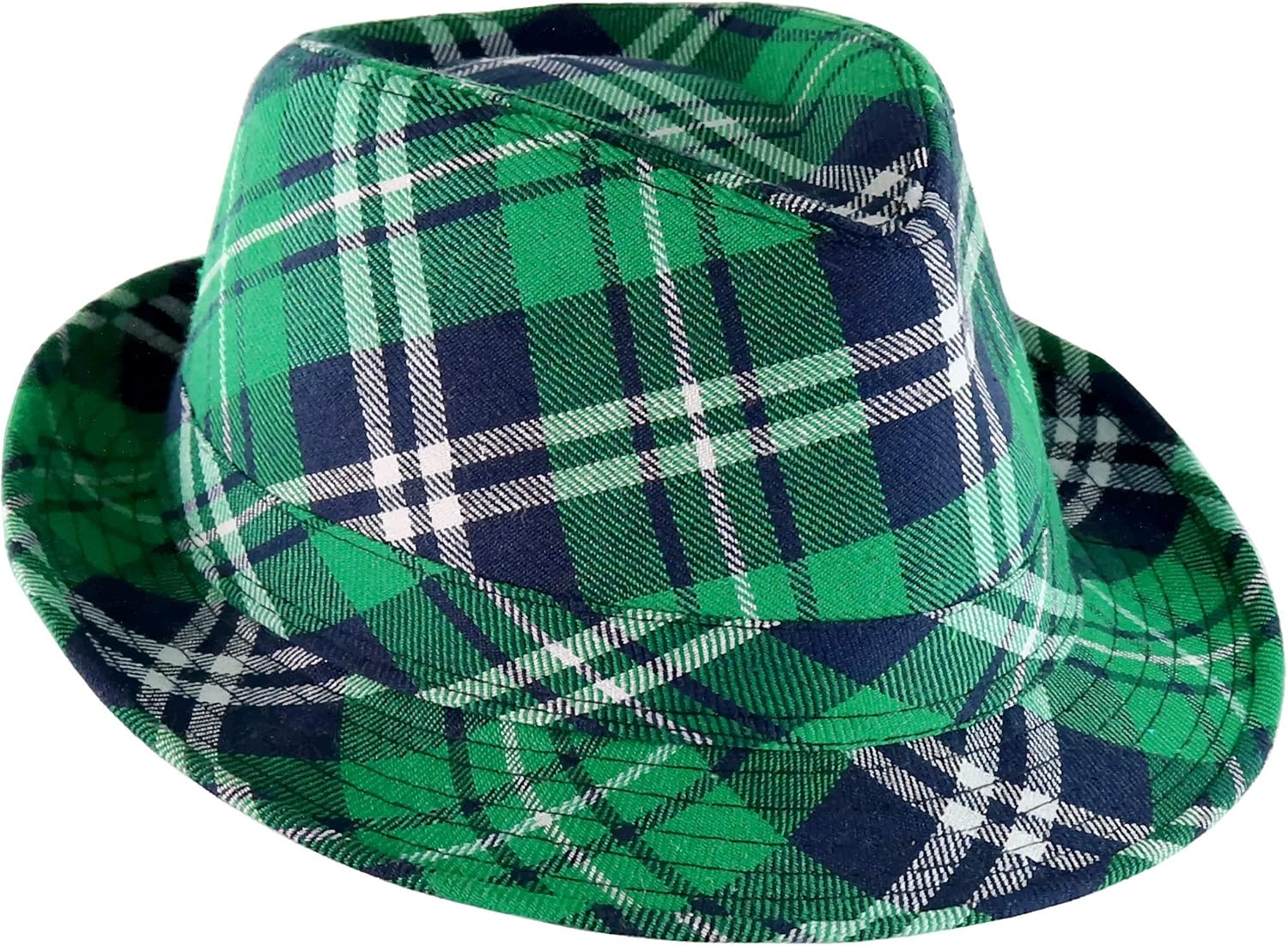 Skeleteen Irish Plaid Fedora - St Patricks Day Hat for Costumes