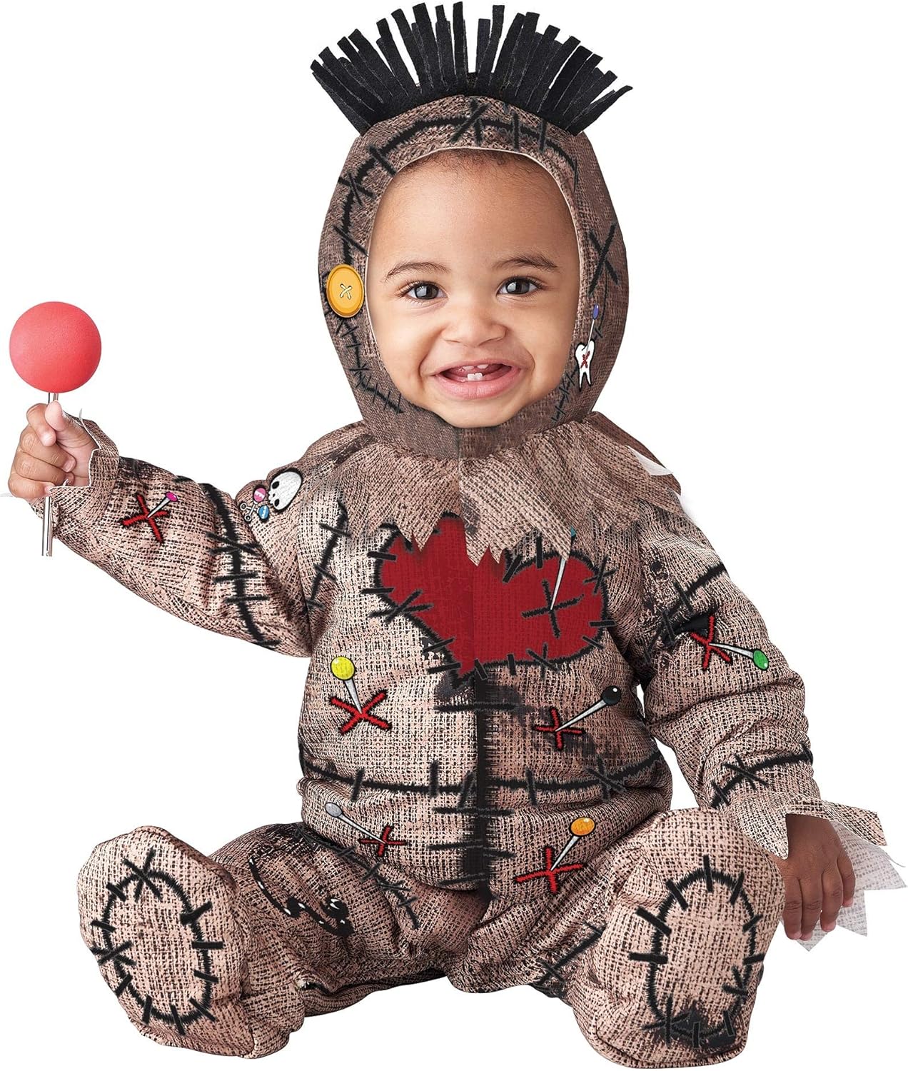 Voodoo Baby Doll Costume for Infants Spooky Halloween Getaway California Costumes