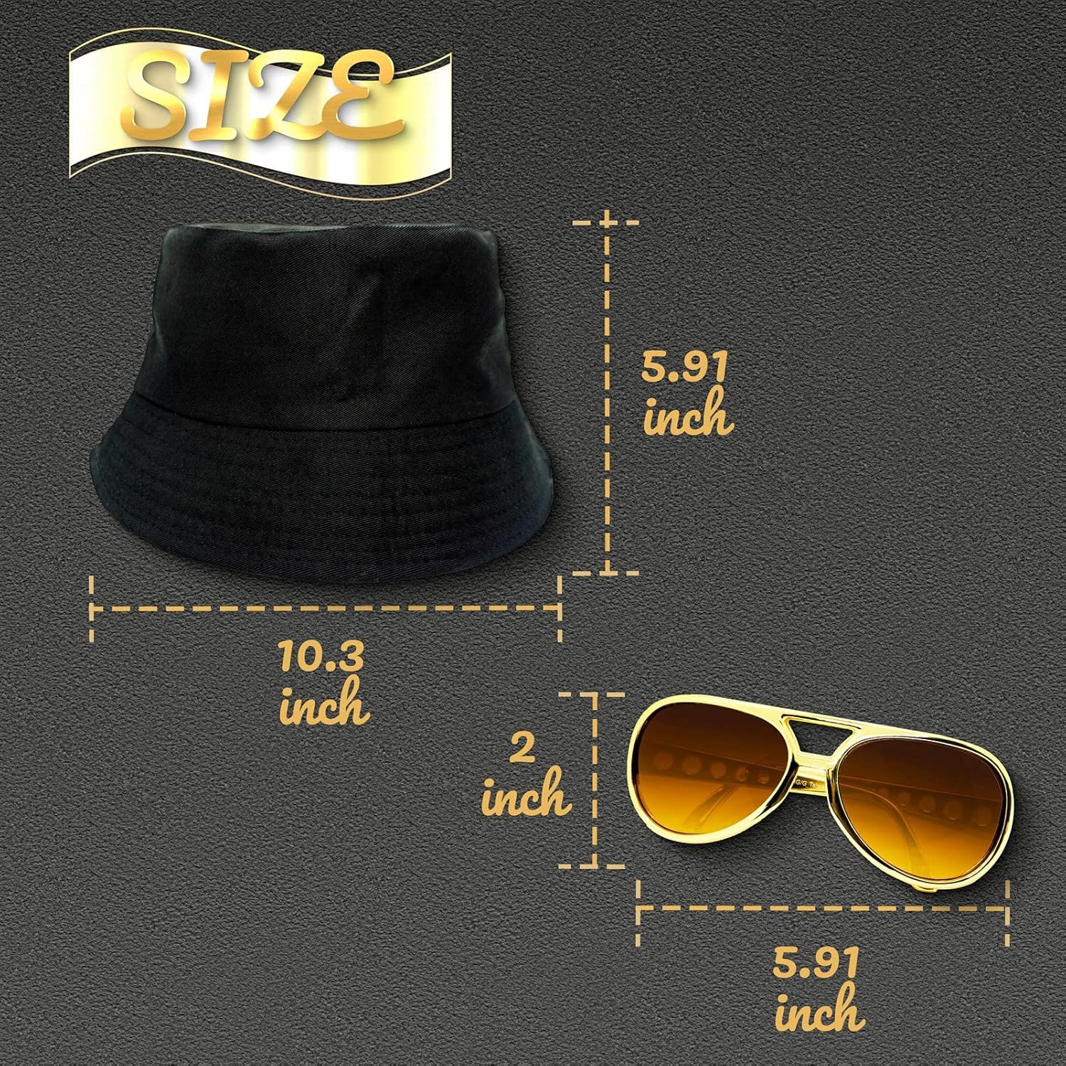 Fieuon Retro Hip Hop Accessories for Men 80s90s Themed costumes