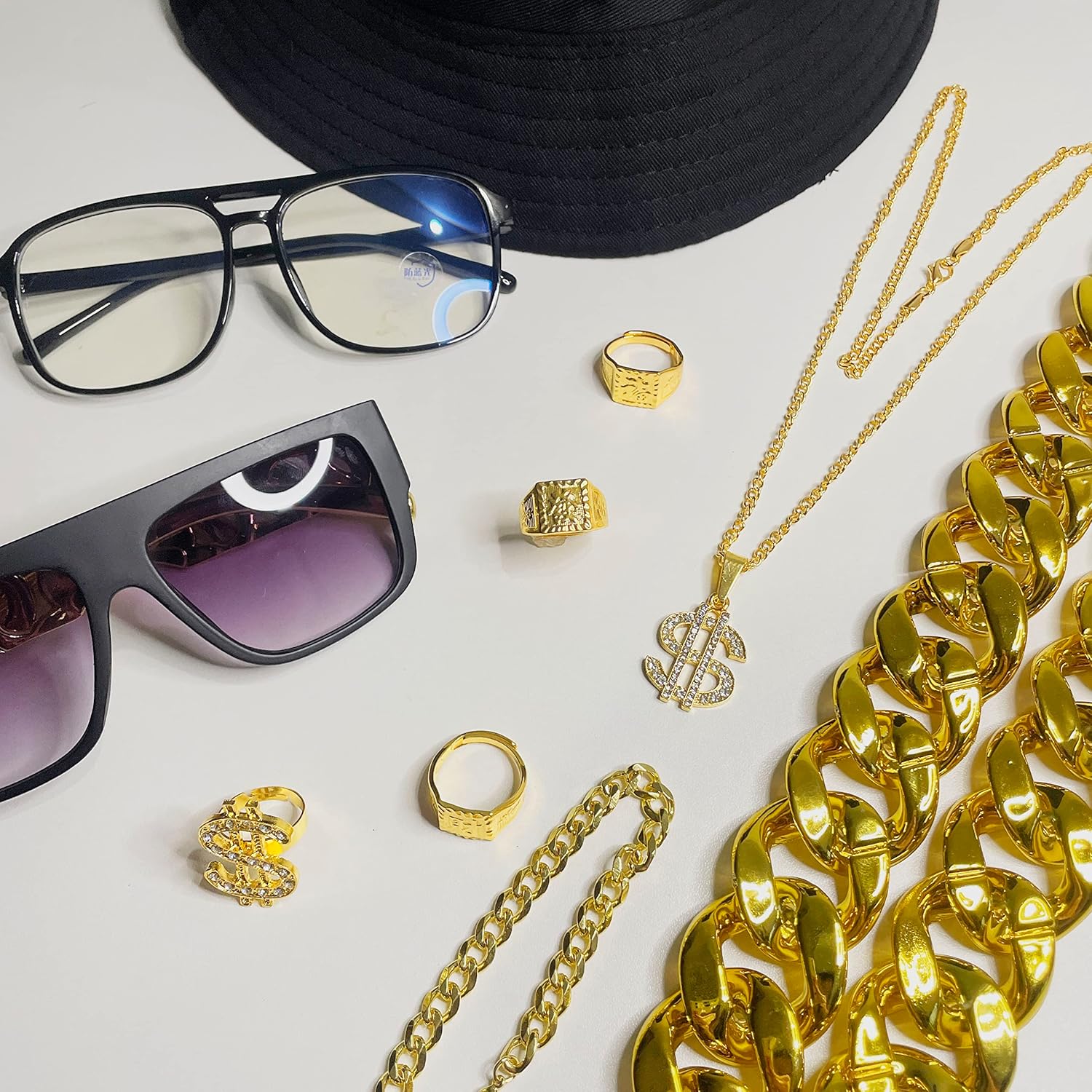 GIFIKOI 80s90s Rap Costume Kit