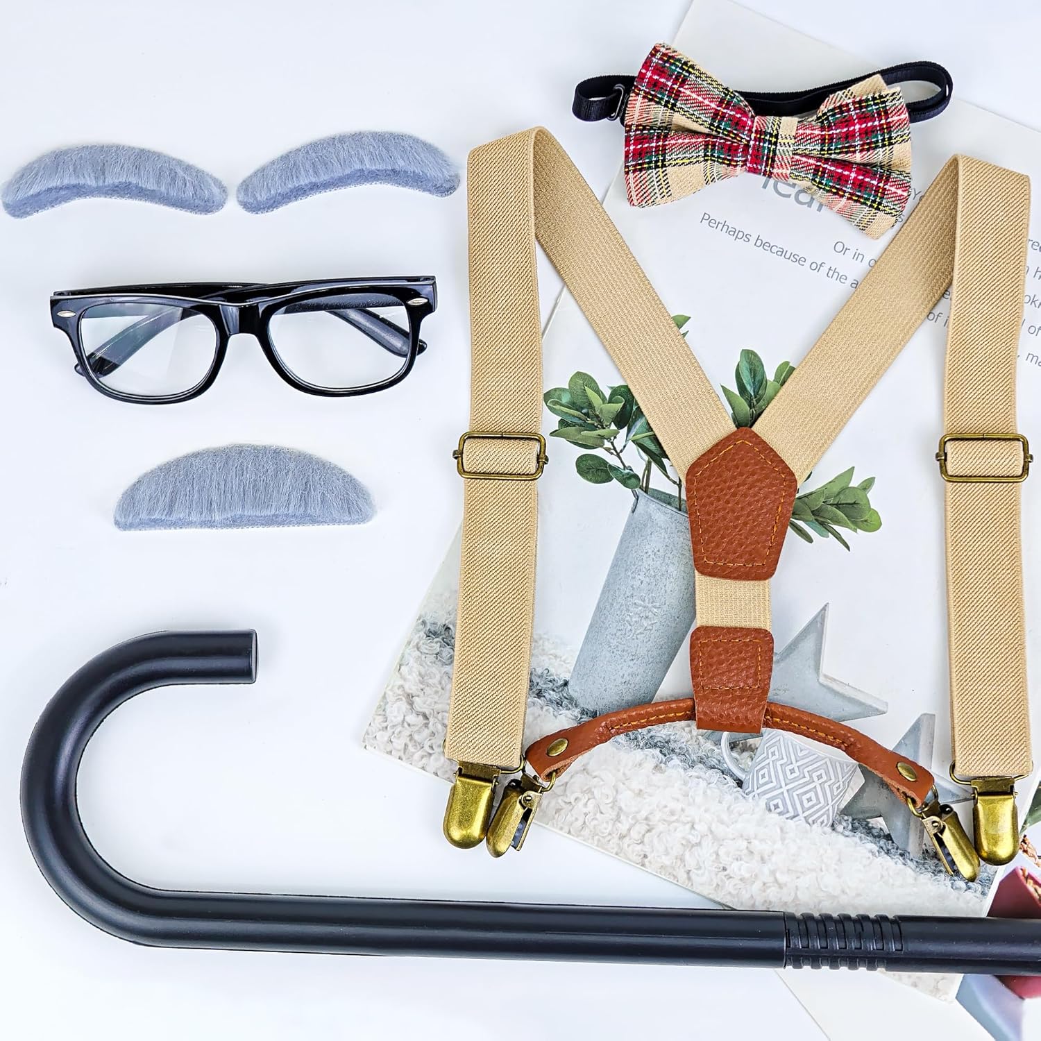 Kids 100 Days of School Costume - 100th Day Grandpa Style