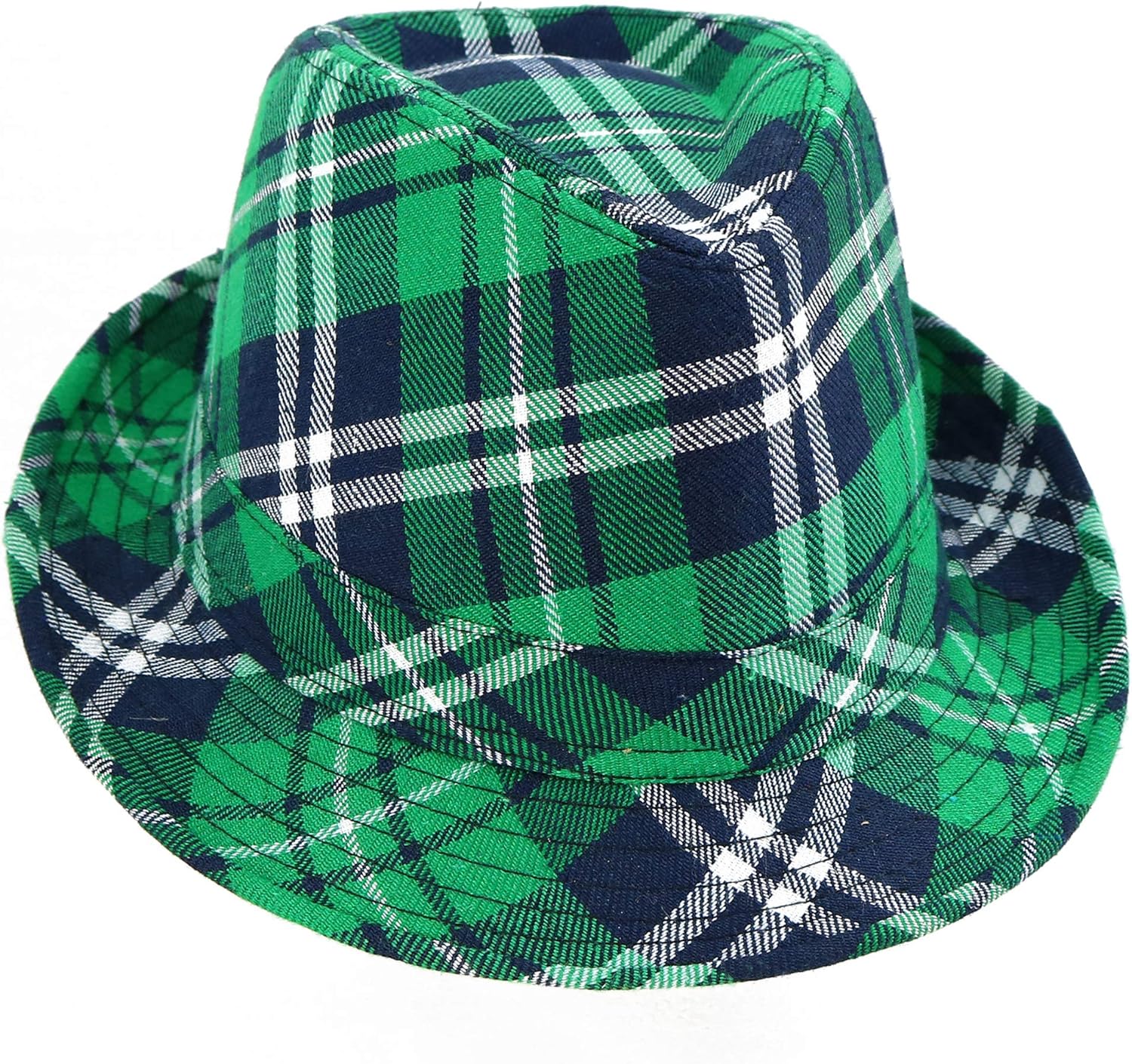 Skeleteen Irish Plaid Fedora - St Patricks Day Hat for Costumes