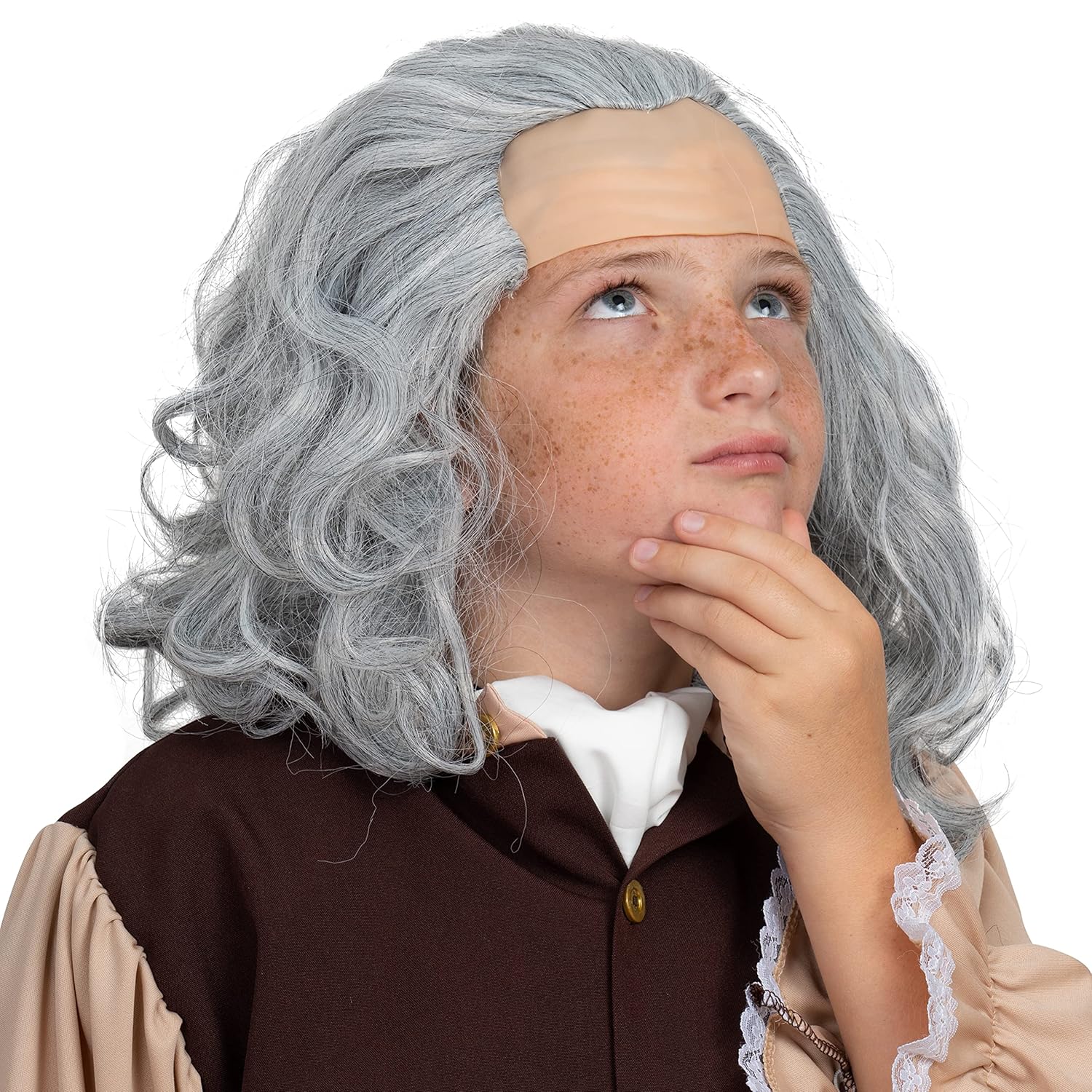 Color-Changing Benjamin Franklin Wig