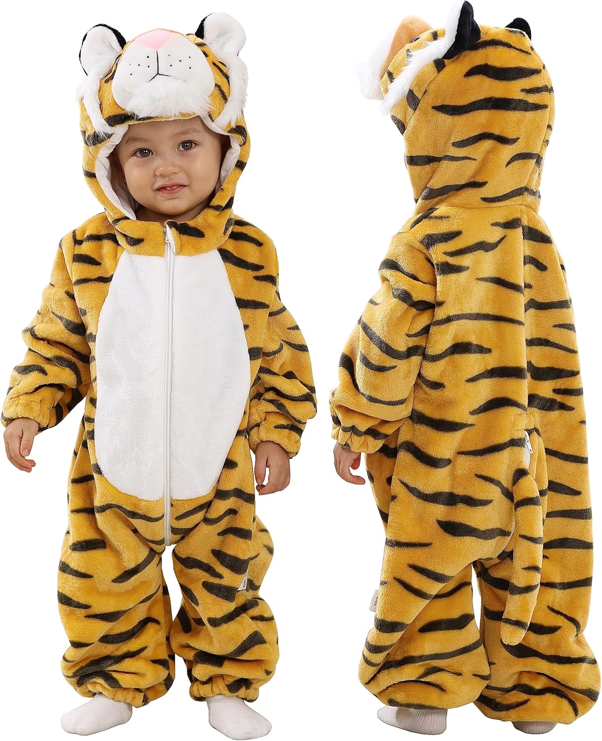 Tonwhar Kids Tiger Dinosaur Animal Fancy Dress Costume